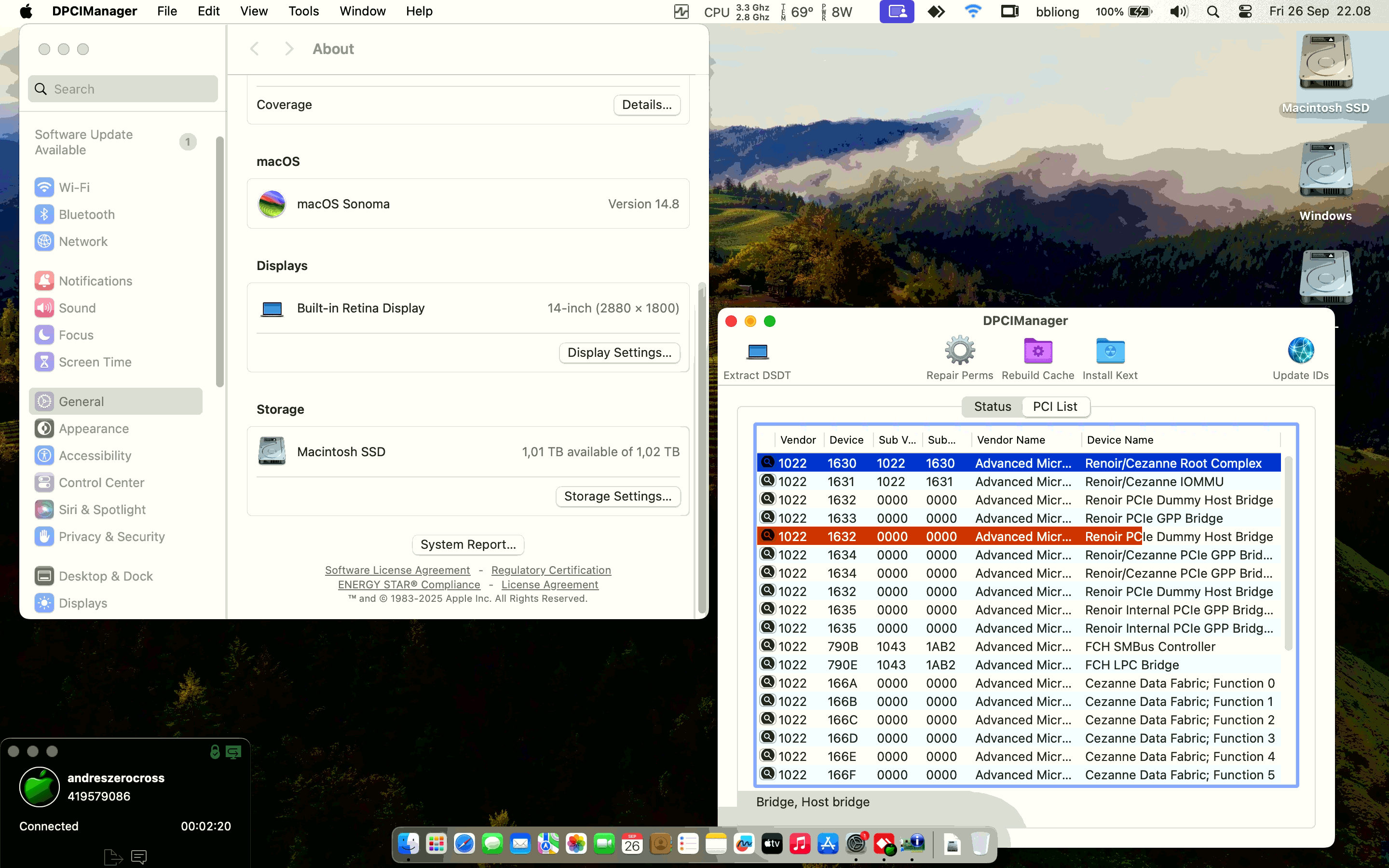 Asus VivoBook Pro 14X OLED M7400Q [Cezanne   AMD Ryzen 7 5800H + AMD Radeon RX Vega 8 + I2C]   OpenCore 1